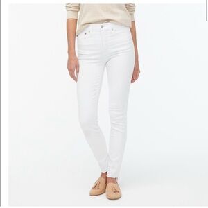 NWOT J. Crew 10" High Rise Skinny Stretch White Jeggings Jeans Women's Size 27